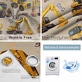 thumbnail image 4 of Construction Truck Blackout Curtains for Bedroom/Living Room, Thermal Insulated Kitchen Curtains, Cartoon Grips and Bulldozers Beige Grommet Darkening Window Treatment Drapes 42"x63"x2, 4 of 8