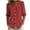 Wine, variant on GERsome Womens 3/4 Sleeve Shirts Polka Dot Button Down Collared Tops for Casual Work Business Travel Light Blue L