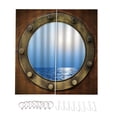 thumbnail image 1 of Matsuzay Cortina de 2 uds con patrón de paisaje, decoraciones impermeables para ventanas, cortina para colgar en la pared, lavable a máquina para sala Sombras de ventana S Matsuzay HA010888-01, 1 of 6