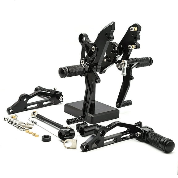 FXCNC Motorcycle Rearset Foot Pegs Footrests Foot Boards for GROM MSX125 2012 2013 2014 2015 2016 Black