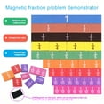 thumbnail image 1 of Musbetu Magnetic Fraction Tiles Math Manipulatives Hands-On Visual Learning Rainbow Fraction Blocks Elementary School Educational Kit for Kids, 1 of 7