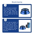 thumbnail image 2 of Greeniant VIARON Bike Bearing Auriculares Bicicleta Aleación de aluminio Rodamientos Alta dureza Ciclismo Azul 44x55mm Greeniant OD022374-03, 2 of 6