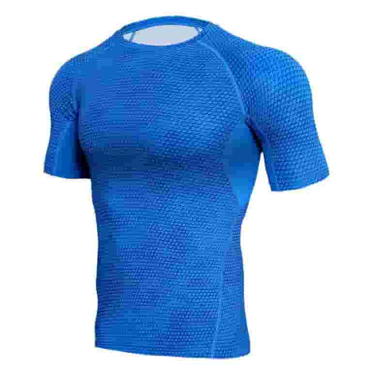 ★KODAK★ Summer rash guard short sleeve t-shirt BLUE fvwitlyh Custom T Shirt Mens Short Sleeve Rashguard Swimwear
