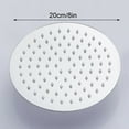 thumbnail image 5 of 8 inch Large Round/Square Shower Head Overhead Rainfall Chrome Stainless Steel, 5 of 6