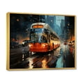 thumbnail image 2 of Designart "Toronto Bus City Vibes" Transportation Floater Framed Wall Art Living Room, 2 of 7