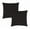 Black, variant on Covers&All Sunbrella Pillows Set of 2, UV Fade resistant & Water Repellent Square Throw Pillows (Inserts with Covers) for Indoor Outdoor Use