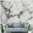 thumbnail image 4 of Nawypu Tapestry Gray Black White Natural Marble Pattern Skin Wall Luxurious High Resolution Abstract Aged Home Decor Wall Hanging Living Room Bedroom Dorm, 4 of 6