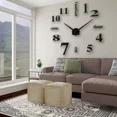 thumbnail image 1 of Reloj De Pared Digital 3d Moderno Y Grande De 90cm Negro, 1 of 7
