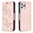 thumbnail image 6 of Allytech iPhone 12 Pro Case, iPhone 12 6.1" Case, Folio Flip PU Leather Slim Fit Kickstand Cover with Credit Cards Holder Hand Wrist Strap Wallet Case Cover for Apple iPhone 12 Pro/ iPhone 12, Pink, 6 of 6