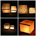 20 Pack Square Chinese Lanterns Wishing, Praying, Floating, River Paper