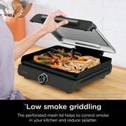 Ninja Sizzle 6-Serving Electric Indoor Griddle, Nonstick Flat Plate, GR100GDL, Black