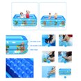 thumbnail image 3 of s Inflatable Pool Family Splash Pad for s Babies Backyard Outdoor Water Play Center without Air Pump(Blue), 3 of 5