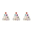 thumbnail image 1 of kurtrusly Shimmering Rhinestone Buttons for Clothing Embellishments and Wedding Décor Mixed Color 2.1 x 1.7cm 3Set, 1 of 6