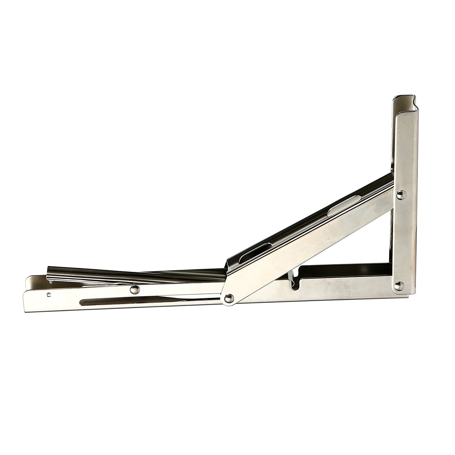 Amarine Made Heavy Duty Stainless Steel Folding Shelf Bench