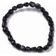 thumbnail image 2 of 1 pulsera de cuentas negras naturales, elástica, multicapa, con piedras pulidas, ideal para hombre y mujer, regalo de bisutería., 2 of 3