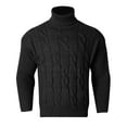 thumbnail image 1 of Chandail Col Roulé Décontracté pour Hommes Tricot Chaud Confortable Doux Mode Hiver, 1 of 8