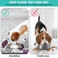 thumbnail image 3 of Boho Retro Floral Pet Feeding Mat-Absorbent Pet Placemat for Food and Water Bowl, with Waterproof Rubber Backing, Quick Dry Water Dispenser Mat for Dog and Cat (16"x24"), 3 of 4