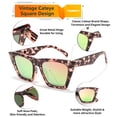 thumbnail image 2 of Gafas de sol FEISEDY Trendy Vintage Square Cat Eye UV400 B2473, 2 of 7