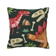 thumbnail image 1 of Square Throw Pillow Covers with Core, Cartoon Style Dinosaurs Pillows for Sofa Beds, 20"x20", 1 of 9