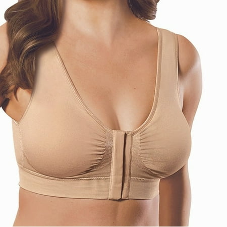 Miracle Bamboo Comfort Bra All Day Best Lift Comfort And Support Seamless  Wireless Design- Nude- XL Bust 40-43 