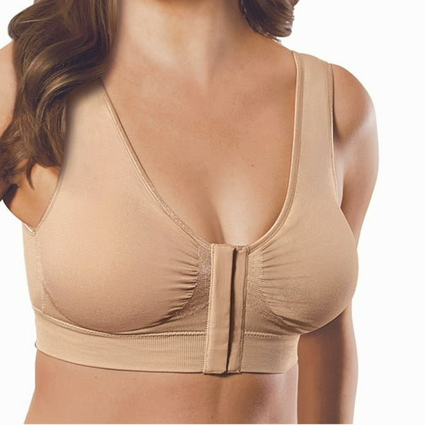 Miracle Bamboo Comfort Bra All Day Best Lift Comfort And Support Seamless  Wireless Design- Nude- XL Bust 40-43