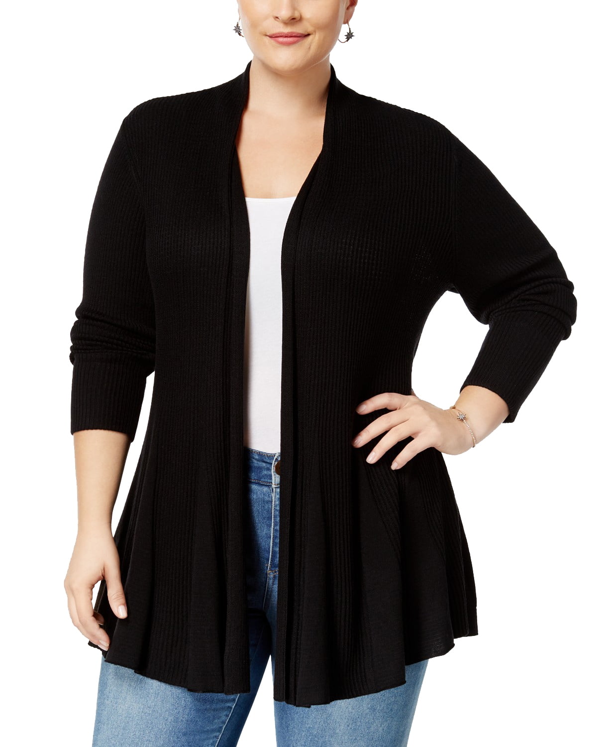 black swing cardigan
