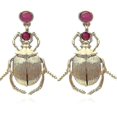 thumbnail image 1 of Pendientes exagerados de escarabajo dorado para niña y niño, estilo bohemio vintage, bonitos, 1, 1 of 5