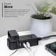 thumbnail image 5 of Cable de extensión Power Strip GE 82586 con 2 salidas y 3 puertos USB, 5 of 6