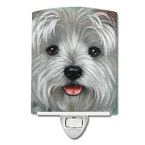 Caroline's Treasures PPP3212CNL Westie Kissable Face Ceramic Night Light, 6x4x3", multicolor