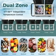 thumbnail image 4 of Costway Dual Zone 12V Car Refrigerator 64QT Portable Compressor Fridge Freezer (-4℉~68℉)  for RVs Black, 4 of 11