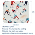 thumbnail image 5 of Ice Hockey 8.3x9.8 Inch Square Non-Slip Rubber Bottom Printed Mouse Pad, Desk Pad for Office and Gaming, 5 of 6