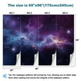 thumbnail image 3 of Peel and Stick Wallpaper Universe filled stars nebula Modern Art Wall Mural Decor Self Adhesive and Removable 69in x 98in, 3 of 8