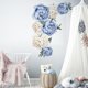thumbnail image 4 of Pegatinas de Pared de Flores Rosas de Peonía BLESIY PVC 2 Uds, 4 of 8