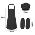 thumbnail image 2 of Sistema del sombrero del cocinero del bulto del delantal de los niños, delantal ajustable del babero de los niños, 2 of 5