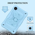 thumbnail image 3 of FJLBDE Case for Samsung Galaxy Tab A11 / Tab A9 8.7 Inch 2025/2023 with Butterfly Stand, Shockproof Protective Tablet Cover with Shoulder Strap for Kids Girls, Blue, 3 of 5
