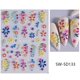 thumbnail image 5 of Stickers de arte para uñas KAICCOSO flores en relieve 5D, 3 hojas, 5 of 8