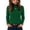 Dark Green #34, variant on Womens Sweaters Long Sleeve Slim Fit Business Pullover Turtleneck Stretch Lightweight Soft Shirt Fall Winter Trendy Ribbed Knit Tops Black M