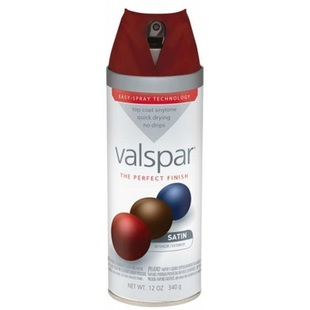 Valspar Marque 410-85012 SP 12 Oz Grenat Royal Satiné Peinture en Aérosol Émail Premium - Pack de 6