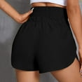thumbnail image 3 of DuoJiaJ Womens Running Shorts Workout Elastic Waist Athletic Yoga Pants Sports Pants Women Workout Shorts Black XS, 3 of 5