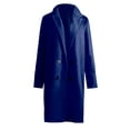 thumbnail image 4 of labakihah winter coats for women woman long wool coat elegant blend coats slim female long coat outerwear jacket trench coats for women blue, 4 of 9