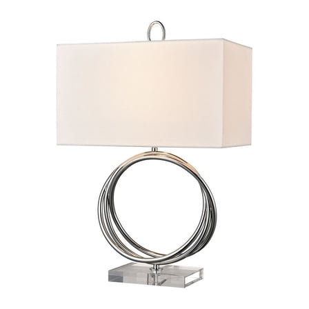 Elk Home 15-Inch Wide Eero Table Lamp, Transitional, Chrome