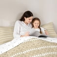 thumbnail image 5 of Feelyou Teen Abstract Full Size Comforter Sets, Khaki Modern Rectangle Bedding Sets, 3pcs, 5 of 8
