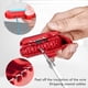 thumbnail image 5 of Cortador Alambre Herramienta para Pelar Cables Pelacables Herramientas Manuales Múltiples () Rojo, 5 of 9