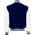 thumbnail image 3 of Holloway 224183.F90.L Adult Varsity Jacket, True Navy & White - Large, 3 of 5