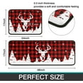 thumbnail image 3 of Christmas Tree Reindeer Kitchen Rug Set,Buffalo Plaid Snowflake Xmas Winter Holiday Runner Rugs with Rubber Backing,Let It Snow Decor for Home Kitchen,Throw Rugs Washable for Kitchen Sink,Red, 3 of 5