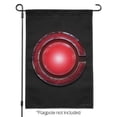 thumbnail image 2 of Justice League Movie Cyborg Logo Garden Yard Flag, 2 of 4