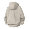thumbnail image 2 of Lmueinov Mens Rain Jacket Plus Size Waterproof Raincoat Hooded Windbreaker Rain Coat with Pockets Hook and Loop Cuffs for Hiking Travel, 2 of 7