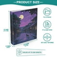 thumbnail image 3 of FORMRS 3 Ring Binder 1.5 inch with Pockets Set of 2 Clip Board 200 Sheets Capacity, Purple Street, 3 of 8
