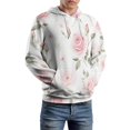 thumbnail image 5 of Pink Roses Floral Pattern_1 3d Sweatshirts Hoodie Fashion Casual Personality Men's Women Street Hoodie Pullovers Long Sleeve Comfortable Top, 5 of 6