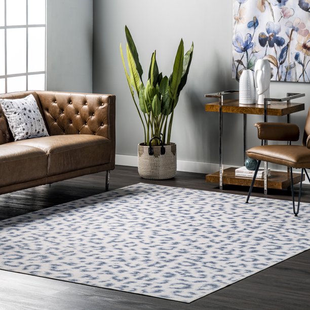 nuLOOM Mason Machine Washable Contemporary Leopard Print Area Rug, 8' x